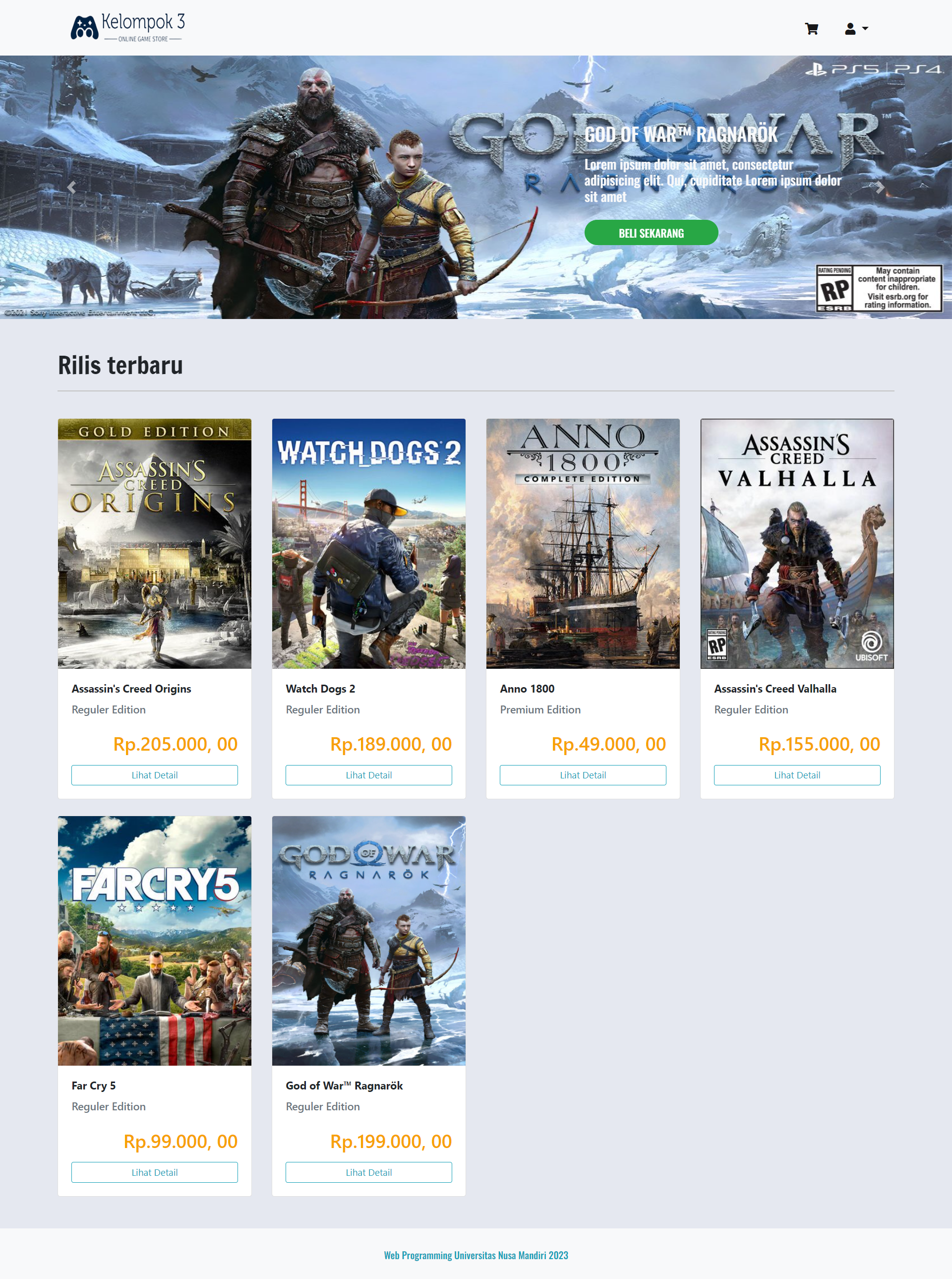 Online Gamestore